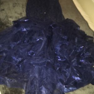 Navy blue prom dress
